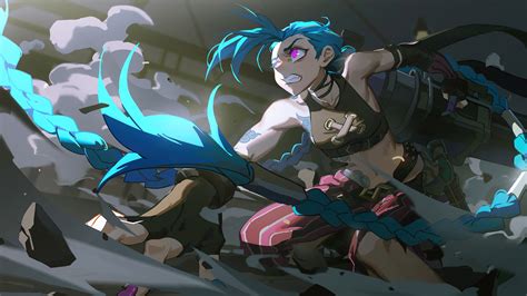 Arcane Jinx Lol K E Wallpaper Pc Desktop