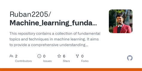 Github Ruban Machine Learning Fundamentals This Repository