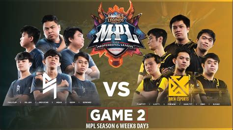 Mpl Ph S Week Day Blacklist Vs Bren Esports Game Mlbb Youtube