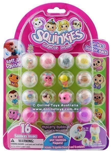 Squinkies Series 3 Bubble Pack 16 Character Set Online Toys Australia