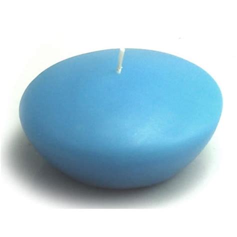 3 In Light Blue Floating Candles 12pc Box