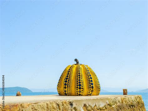 Naoshima Island In Kagawa Prefecture In Japan Th May Pumpkin