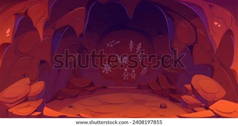 Prehistoric Cave Drawings On Wall Vector Stock Vector (Royalty Free) 2408197855 | Shutterstock