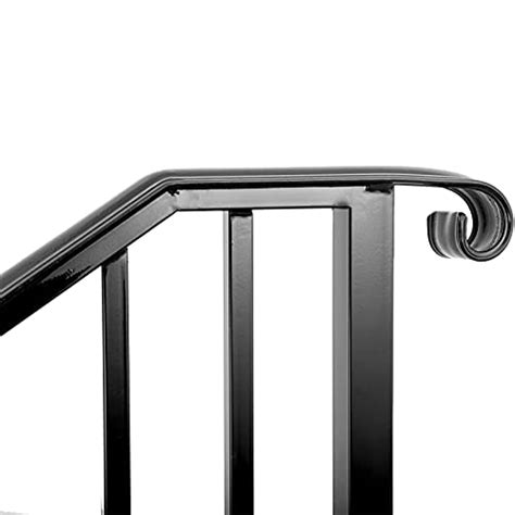 Handrails For Outdoor Steps Handrail Stair Railing Fits 1 Or 2 Steps Wrought Iron Hand Rails For