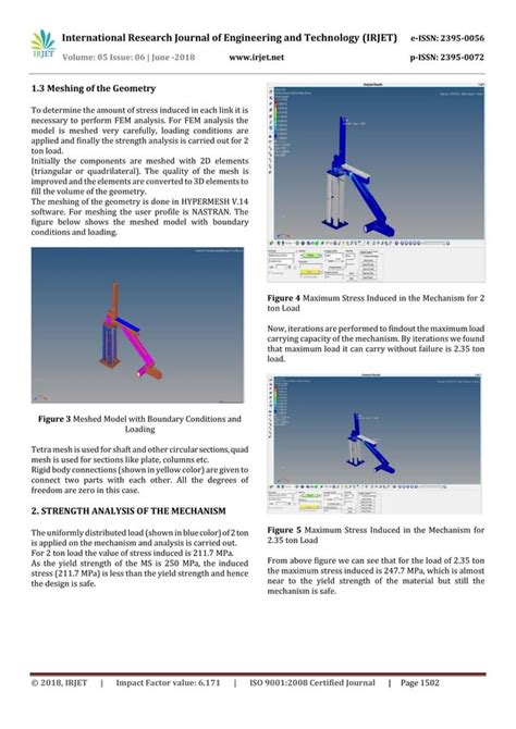 IRJET Design And Strength Analysis Of A Tilting Mechanism For Steel