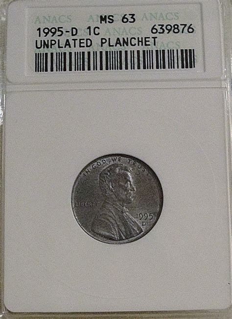 1995 Zinc Gray Penny Coin Talk