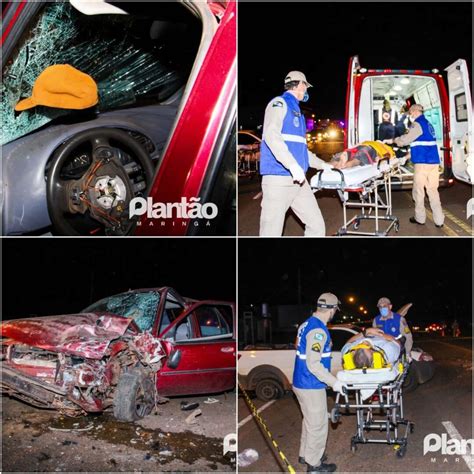 Batida Frontal Entre Carros Deixa Motorista Em Estado Grav Ssimo No