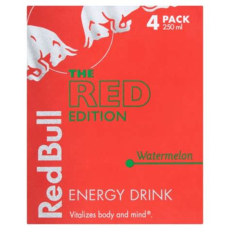 Red Bull The Red Edition Watermelon Energy Drink 4 X 250ml Dunnes Stores