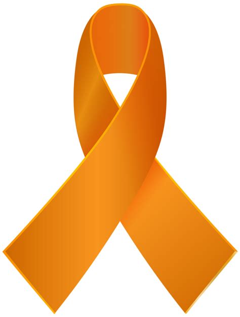 Orange Awareness Ribbon 21657614 Png