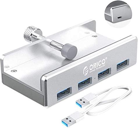 ORICO Hub USB 3 0 4 Puertos Tipo Clip Aluminio Puerto Adaptador