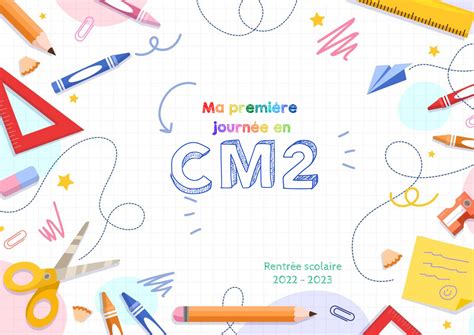 Ma première journée Affiche rentrée des classes 2022 2023 de la