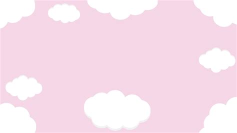 cute cloud illustration on pink background, perfect for wallpaper, backdrop, postcard ...