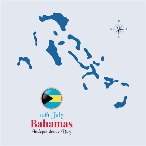 Premium Vector | Bahamas map with flag bahamas flag map