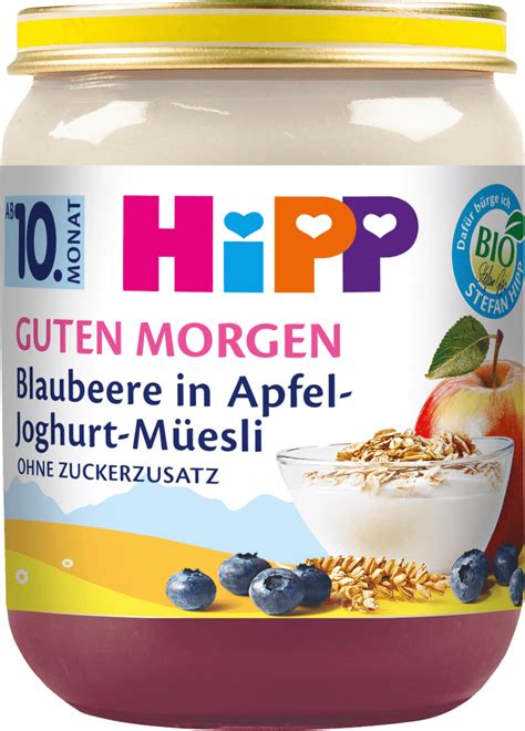 Hipp Frucht Joghurt Blaubeere in Apfel Joghurt Müsli ab dem 10 Monat