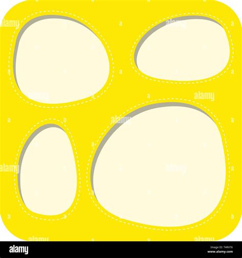 A yellow border template illustration Stock Vector Image & Art - Alamy