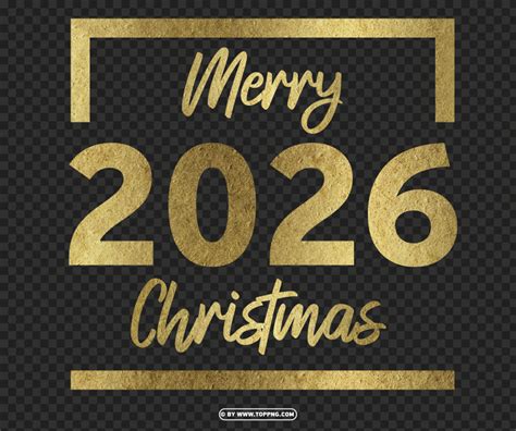 Gold Merry Christmas Design Png Cutout Png Clipart Images Toppng