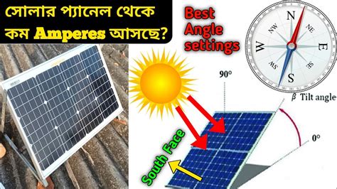 How To Install Solar Panel With Proper Tilt Angle Solar Panel Angle And Direction Settings