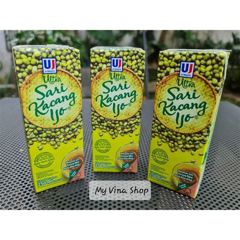 Jual Sari Kacang Ijo Ultra 250ml Shopee Indonesia