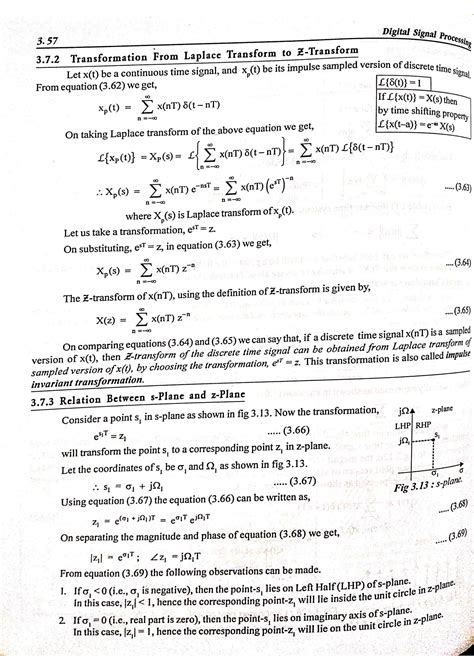 Solution Relation Between Laplace Transform And Z Transform Impulse Train Sampling Of