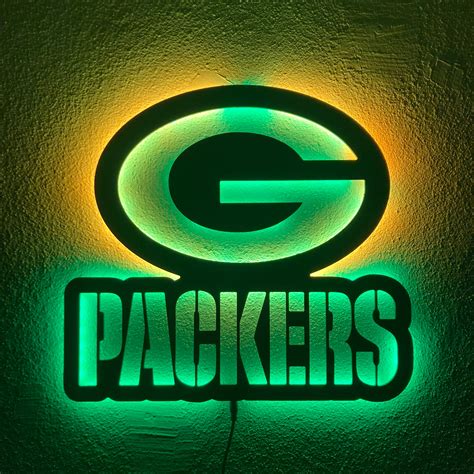 Green Bay Packers Led Sign Green Bay Packers Wall Decor Wall Decor ...