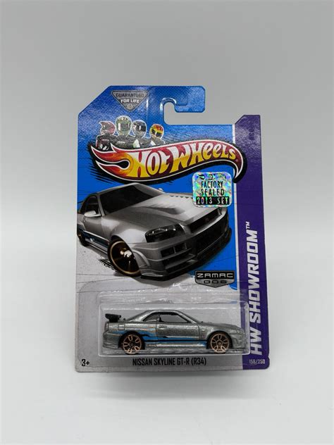 2013 Hot Wheels Nissan Skyline GT R R34 Zamac Factory Sealed