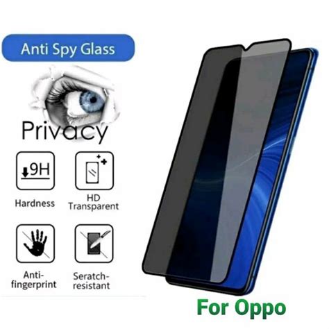 Jual Tempered Glass Kaca Glosy Privasi Anti Spy For Oppo A60 A78 4g A58