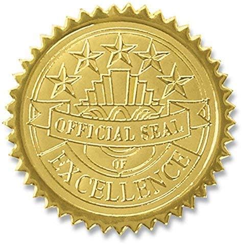 Amazon Paperdirect Official Seal Of Excellence Embossed Gold