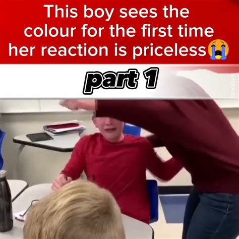 This Boy Sees The Colour For The First Time 😭 And Her Reaction Is