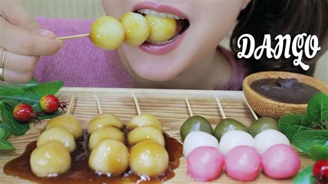 Asmr Eating Dango Japanese Dessert Chewy Eating Sounds Linh Asmr