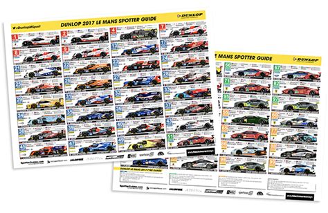 Andy Blackmores Dunlop Le Mans Spotter Guide Released Sportscar365