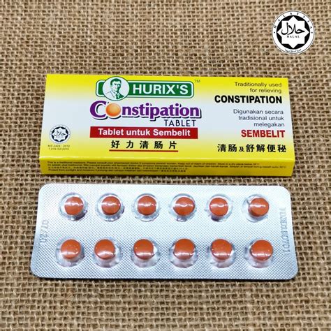 Hurix S Constipation Tablet Tablet Untuk Sembelit S Shopee