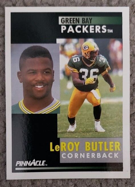 Pinnacle Green Bay Packers Team Set Part Of Leroy Butler