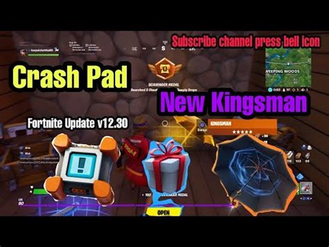 Fortnite Update V12 30 Crash Pad New Kingsman Fortnite Umbrella