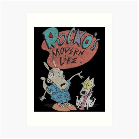 Nickelodeon Rockos Modern Life Rocko And Spunky Art Print For Sale