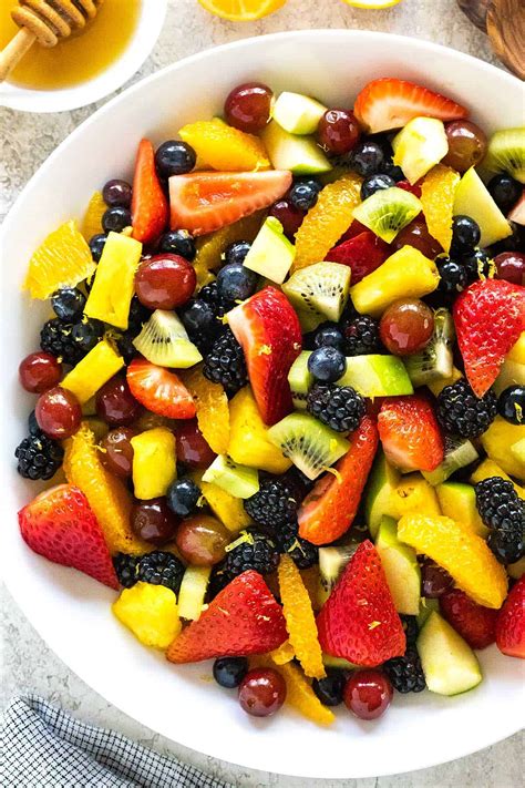 Fruit Salad Recipe with Honey-Lemon Dressing - Jessica Gavin