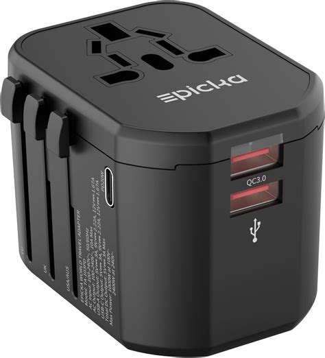 Epicka Universal Travel Adapter International Power Plug Adapter With