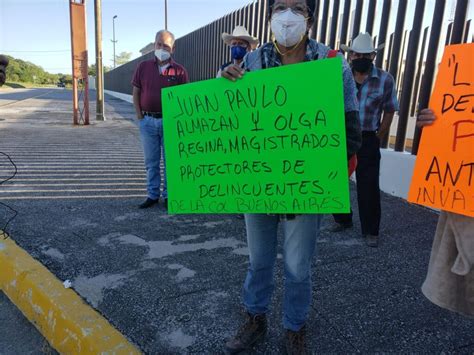 En la Huasteca manifestaciones contra el Poder Judicial Almazán Cué y