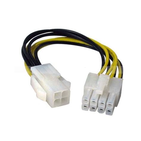 ATX 4 Pin Female to 8 Pin Male EPS Power Cable Adapter - Walmart.com ...