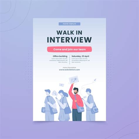 Premium Vector Walk In Interview Job Recruitment Illustration On