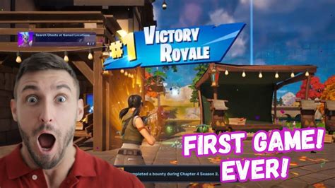 First Time Playing Fortnite And Won Victory Royale Gameplay Pt 1