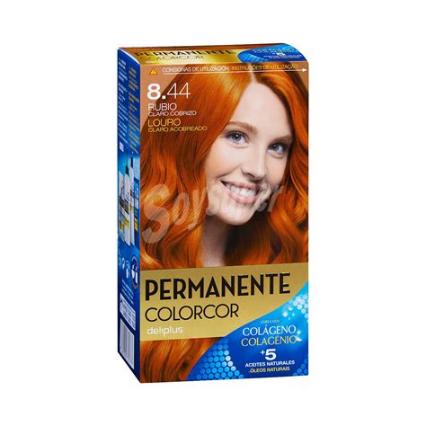 Deliplus Tinte coloracion permanente Nº 8 44 colorcor rubio claro cobrizo U