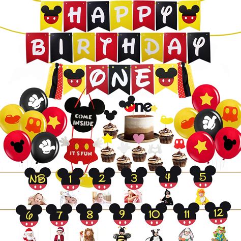 Mickey Mouse 1st Birthday Banner