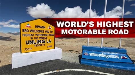 Driving Up The World S Highest Motorable Road India S Umling La Pass