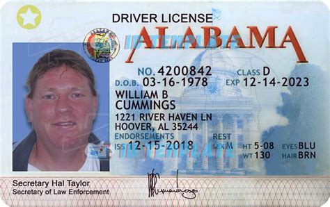 Alabama Driver License Psd Template New 1200dpi