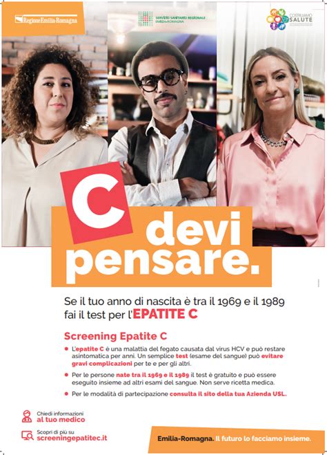 C Devi Pensare Riparte La Campagna Per Lo Screening Gratuito Dell