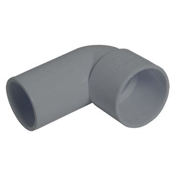 FloPlast 50mm Grey Solvent Weld 90 Conversion Bend Selco