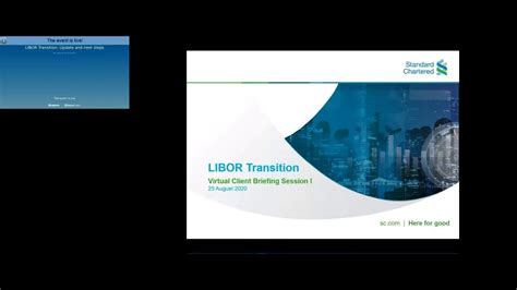 Libor Transition Update And Next Steps Session 1 25 August 2020 Youtube