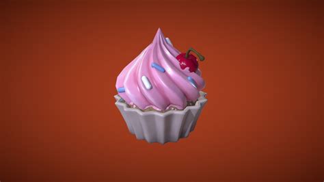 Birthday Cupcake 3d Model By Pieter Pauwels Pieter Pauwels [d4d79b2] Sketchfab