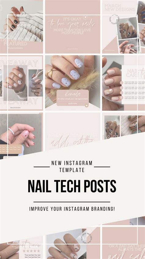 Nail Tech Instagram Post Template Nail Artist Instagram Posts Canva