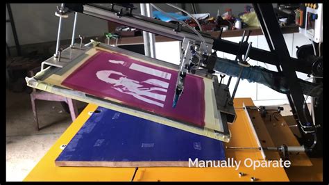 Flatbed Screen Printer Youtube